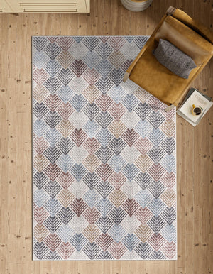 Multicolor 7' 10 x 10' Eco Trellis Rectangle Area Rug 100% Recycled Space Dyed Polyester With Cotton Backing Geometric Pattern Eco-Friendly Carpet for Sale at Rug Engine