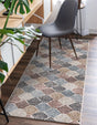 Multicolor 2' x 6' Eco Trellis Runner Area Rug 100% Recycled Space Dyed Polyester With Cotton Backing Geometric Pattern Eco-Friendly Carpet for Sale at Rug Engine