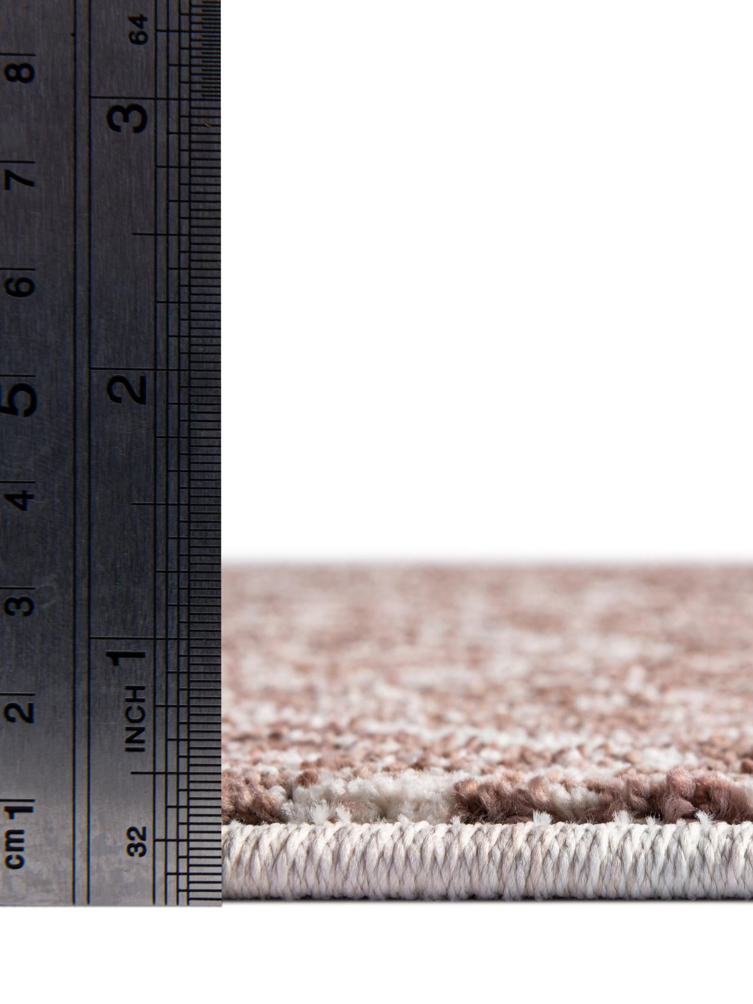 Dusty Rose 2' 7 x 12' Eco Trellis Runner Area Rug 100% Recycled Space Dyed Polyester With Cotton Backing Geometric Pattern Eco-Friendly Carpet for Sale at Rug Engine