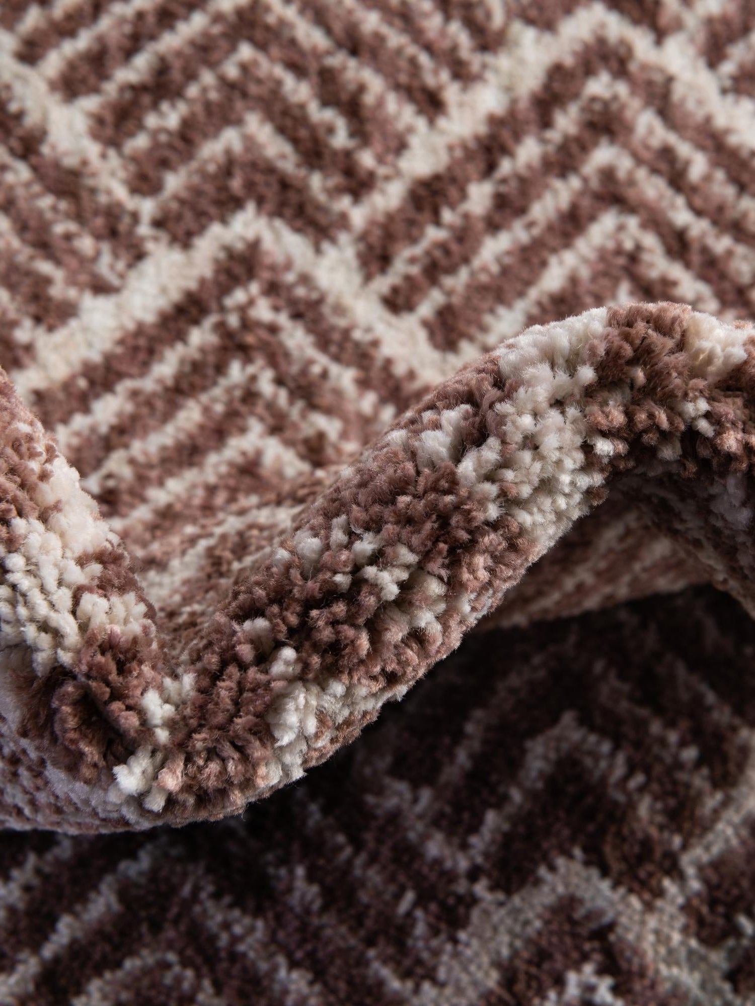 Dusty Rose 2' 7 x 12' Eco Trellis Runner Area Rug 100% Recycled Space Dyed Polyester With Cotton Backing Geometric Pattern Eco-Friendly Carpet for Sale at Rug Engine