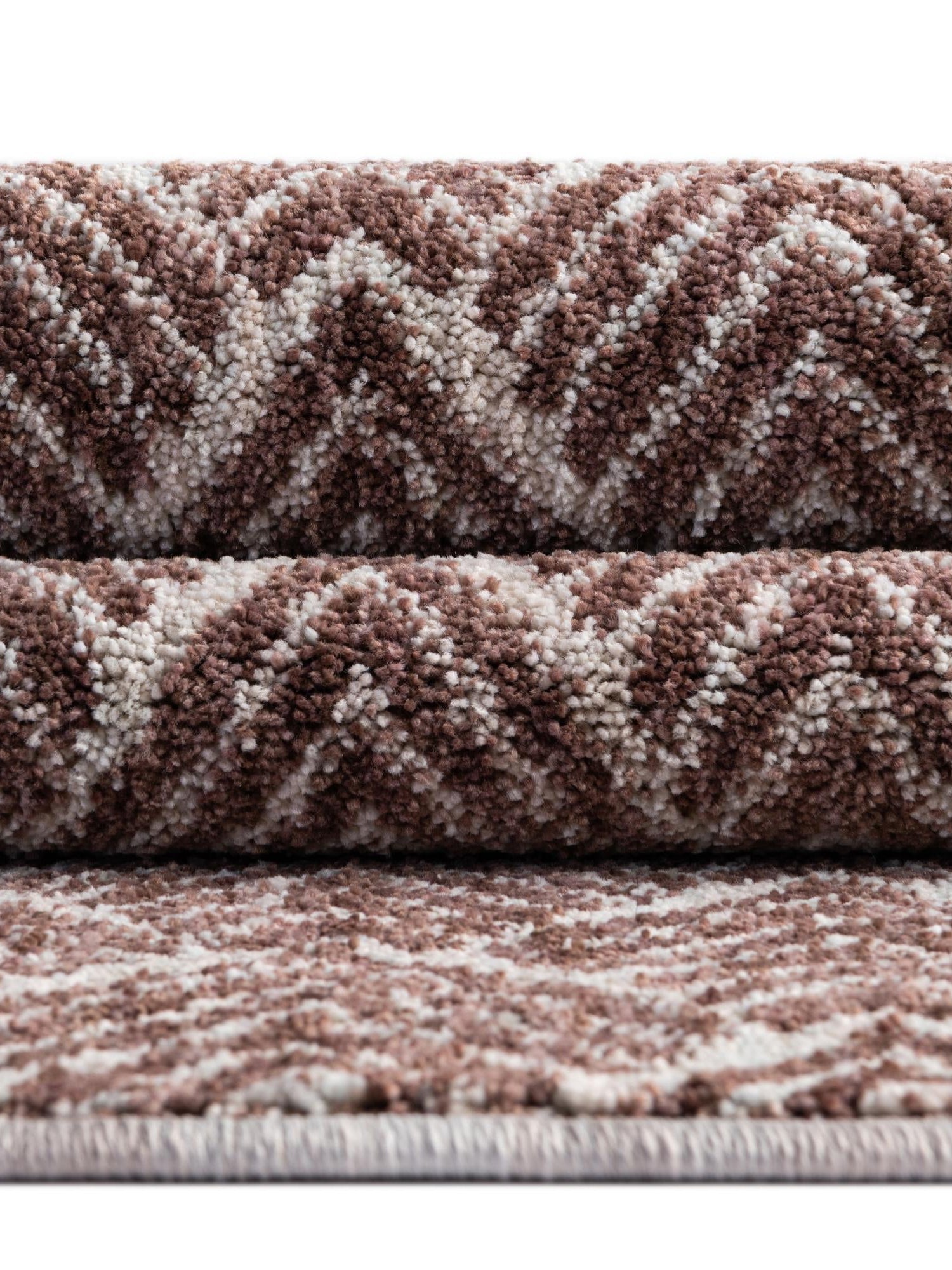 Dusty Rose 2' 7 x 12' Eco Trellis Runner Area Rug 100% Recycled Space Dyed Polyester With Cotton Backing Geometric Pattern Eco-Friendly Carpet for Sale at Rug Engine