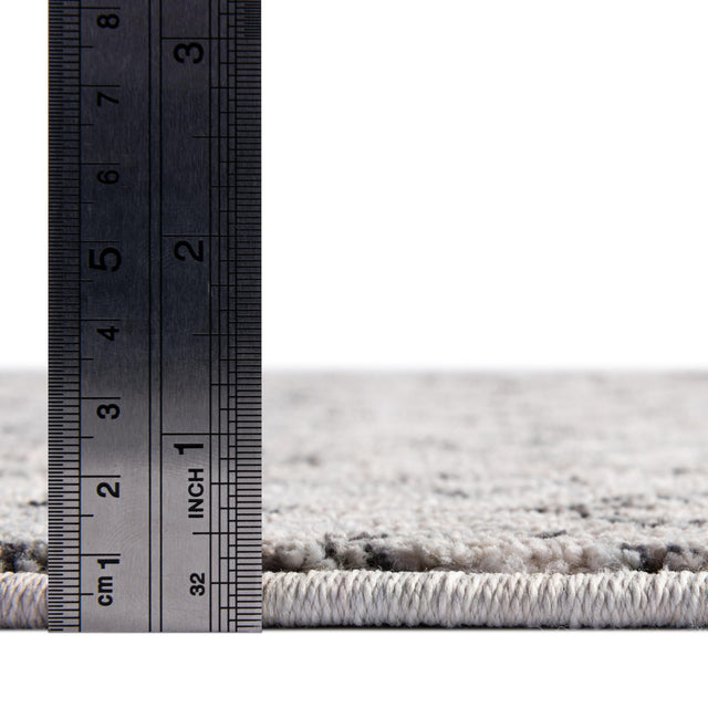 Ivory 7' x 7' Eco Trellis Round Area Rug 100% Recycled Space Dyed Polyester With Cotton Backing Geometric Pattern Eco-Friendly Carpet for Sale at Rug Engine