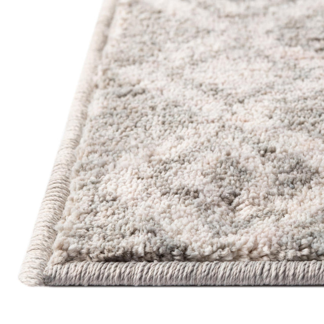 Gray 2' x 3' Eco Trellis Rectangle Area Rug 100% Recycled Space Dyed Polyester With Cotton Backing Geometric Pattern Eco-Friendly Carpet for Sale at Rug Engine