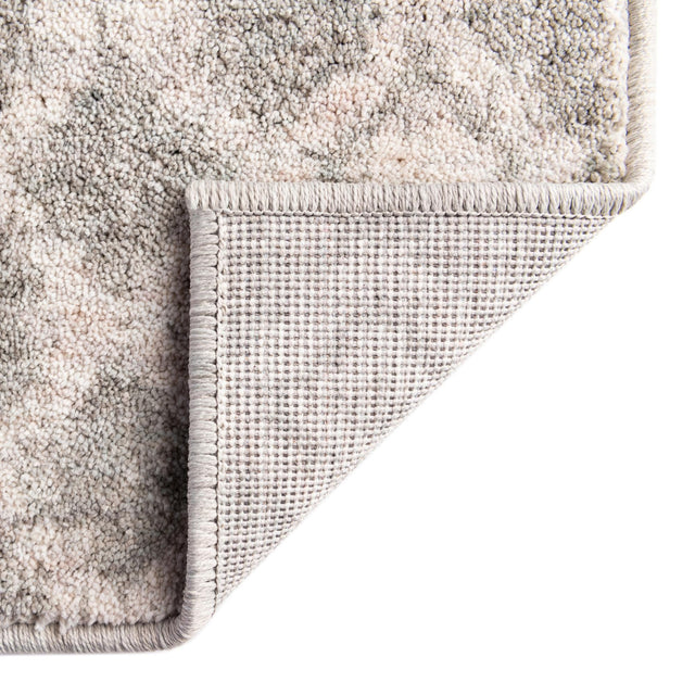 Gray 2' x 3' Eco Trellis Rectangle Area Rug 100% Recycled Space Dyed Polyester With Cotton Backing Geometric Pattern Eco-Friendly Carpet for Sale at Rug Engine