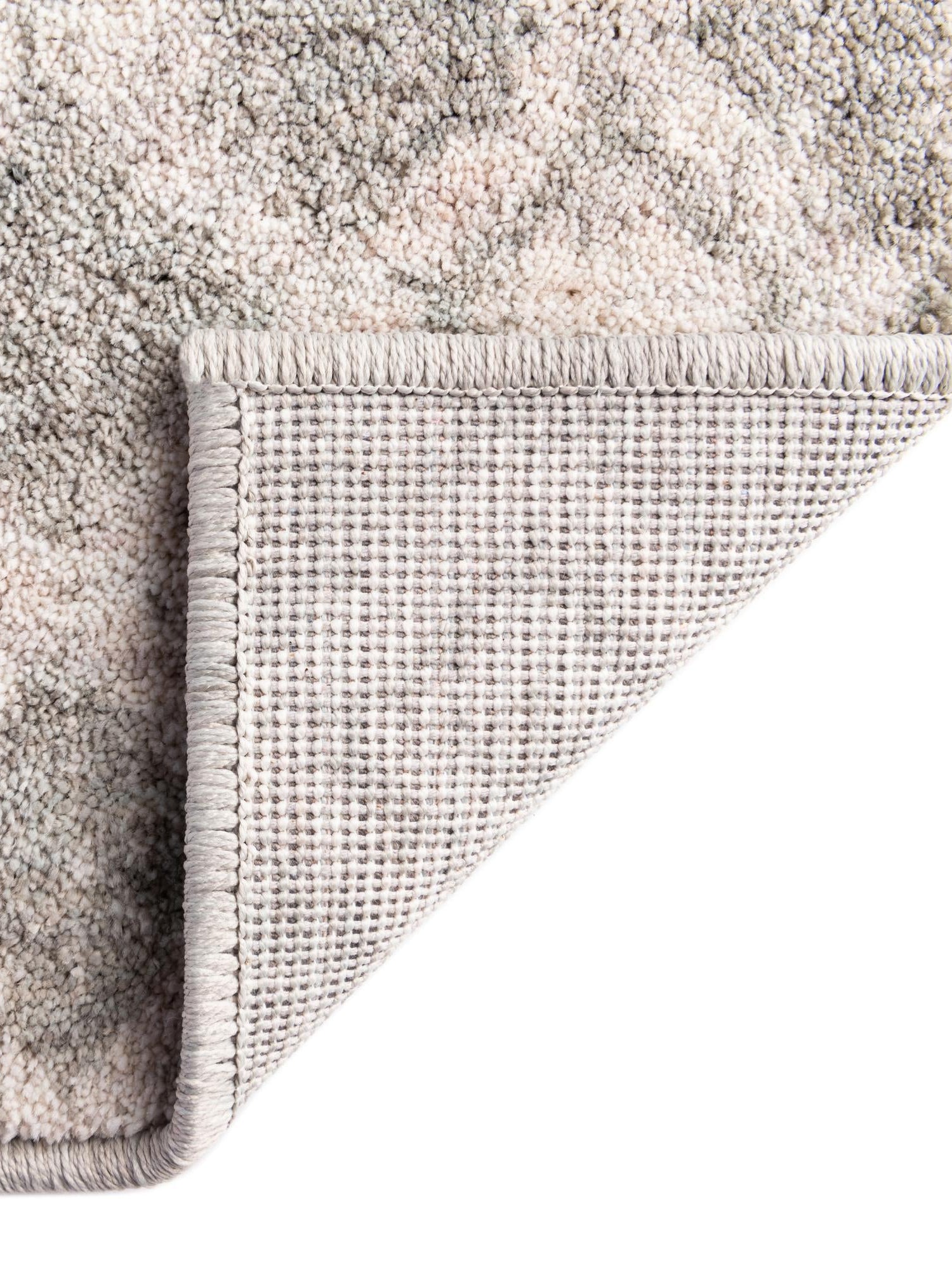 Gray 2' x 6' Eco Trellis Runner Area Rug 100% Recycled Space Dyed Polyester With Cotton Backing Geometric Pattern Eco-Friendly Carpet for Sale at Rug Engine
