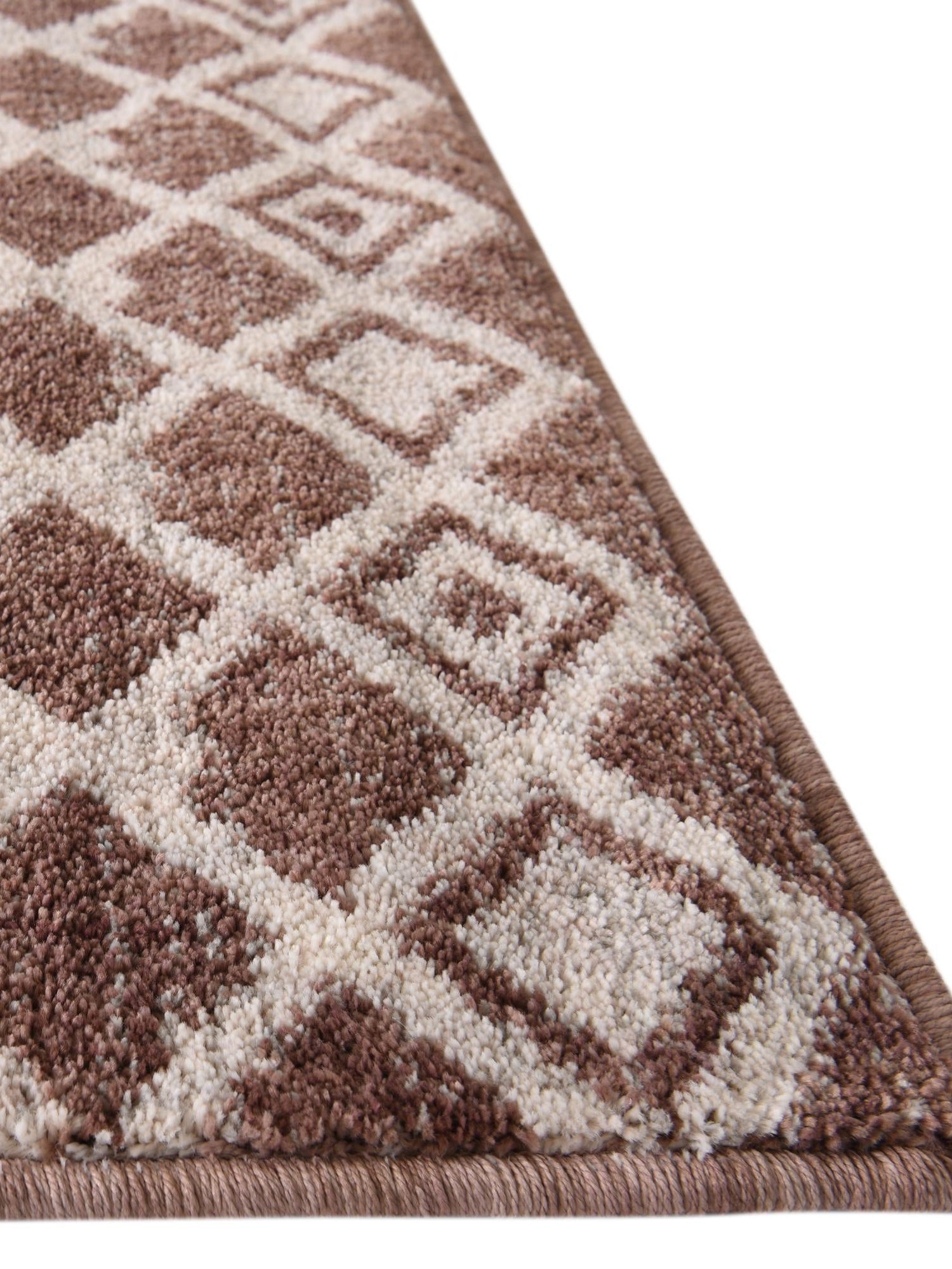 Dusty Rose 10' x 13' Eco Trellis Rectangle Area Rug 100% Recycled Space Dyed Polyester With Cotton Backing Geometric Pattern Eco-Friendly Carpet for Sale at Rug Engine