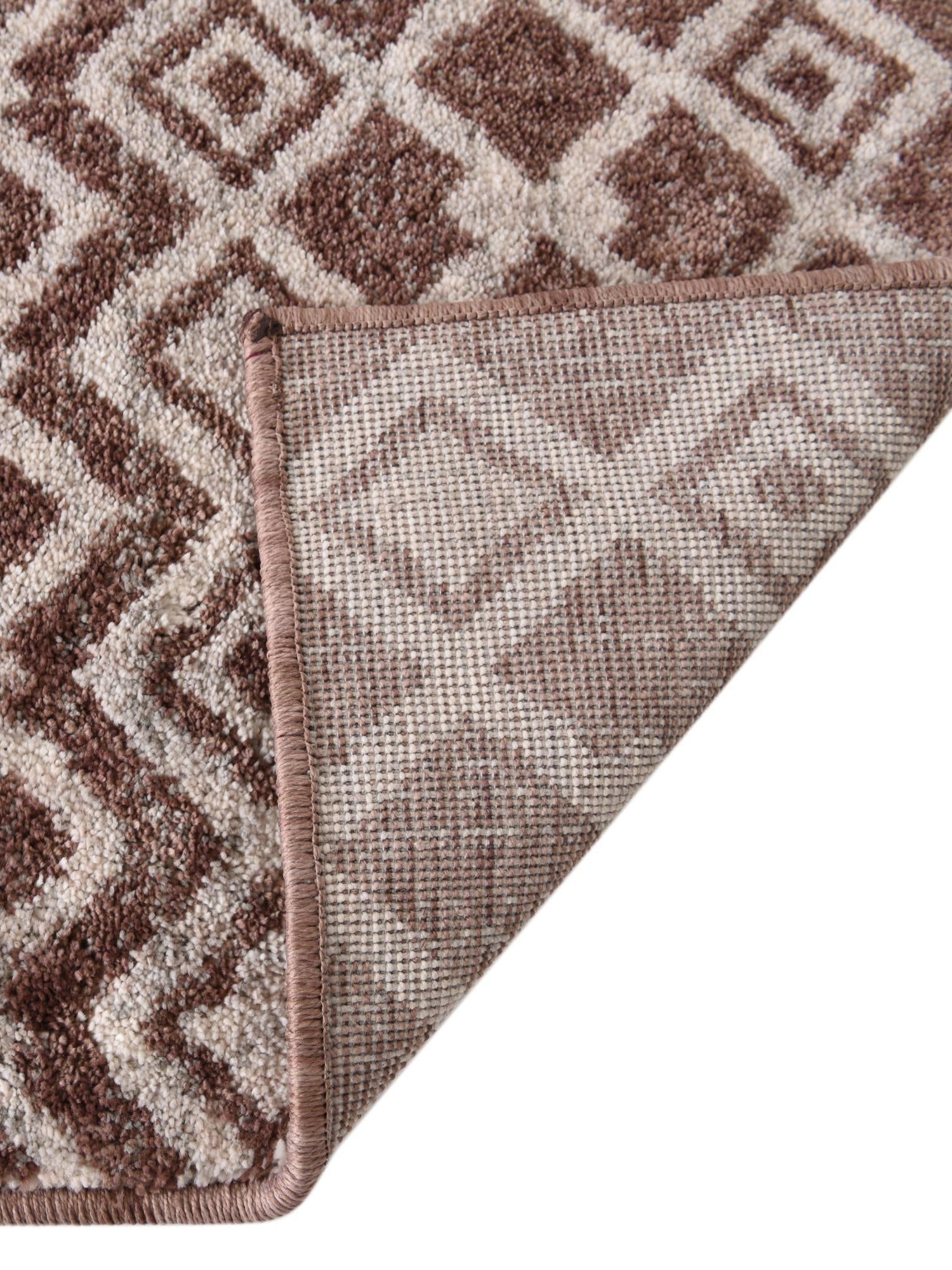 Dusty Rose 10' x 13' Eco Trellis Rectangle Area Rug 100% Recycled Space Dyed Polyester With Cotton Backing Geometric Pattern Eco-Friendly Carpet for Sale at Rug Engine