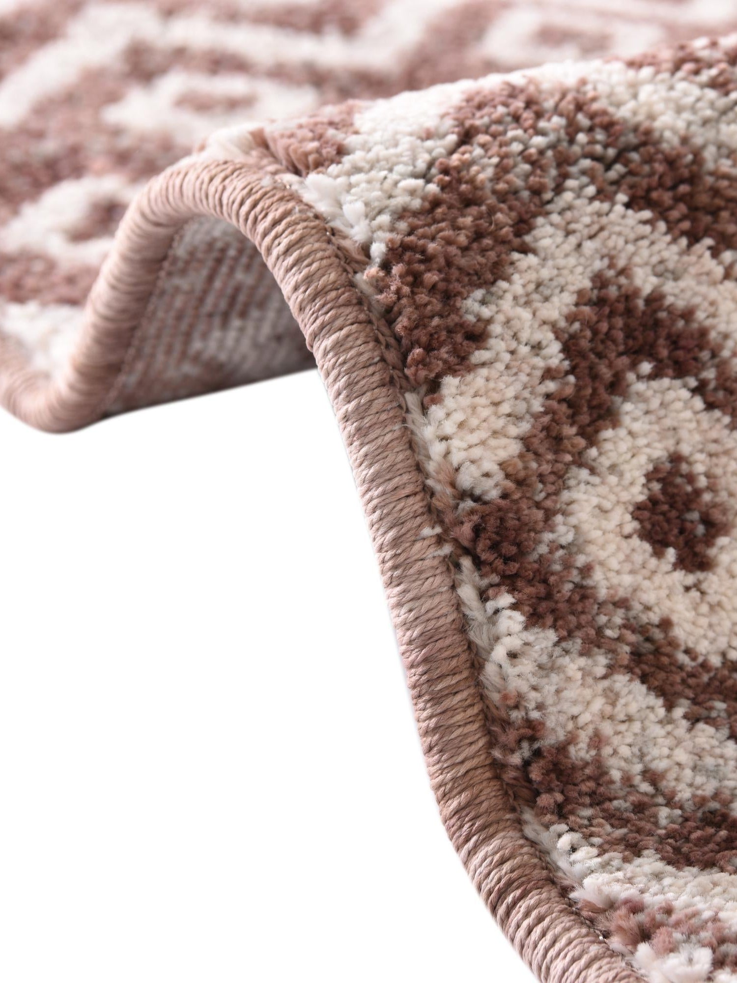 Dusty Rose 10' x 13' Eco Trellis Rectangle Area Rug 100% Recycled Space Dyed Polyester With Cotton Backing Geometric Pattern Eco-Friendly Carpet for Sale at Rug Engine