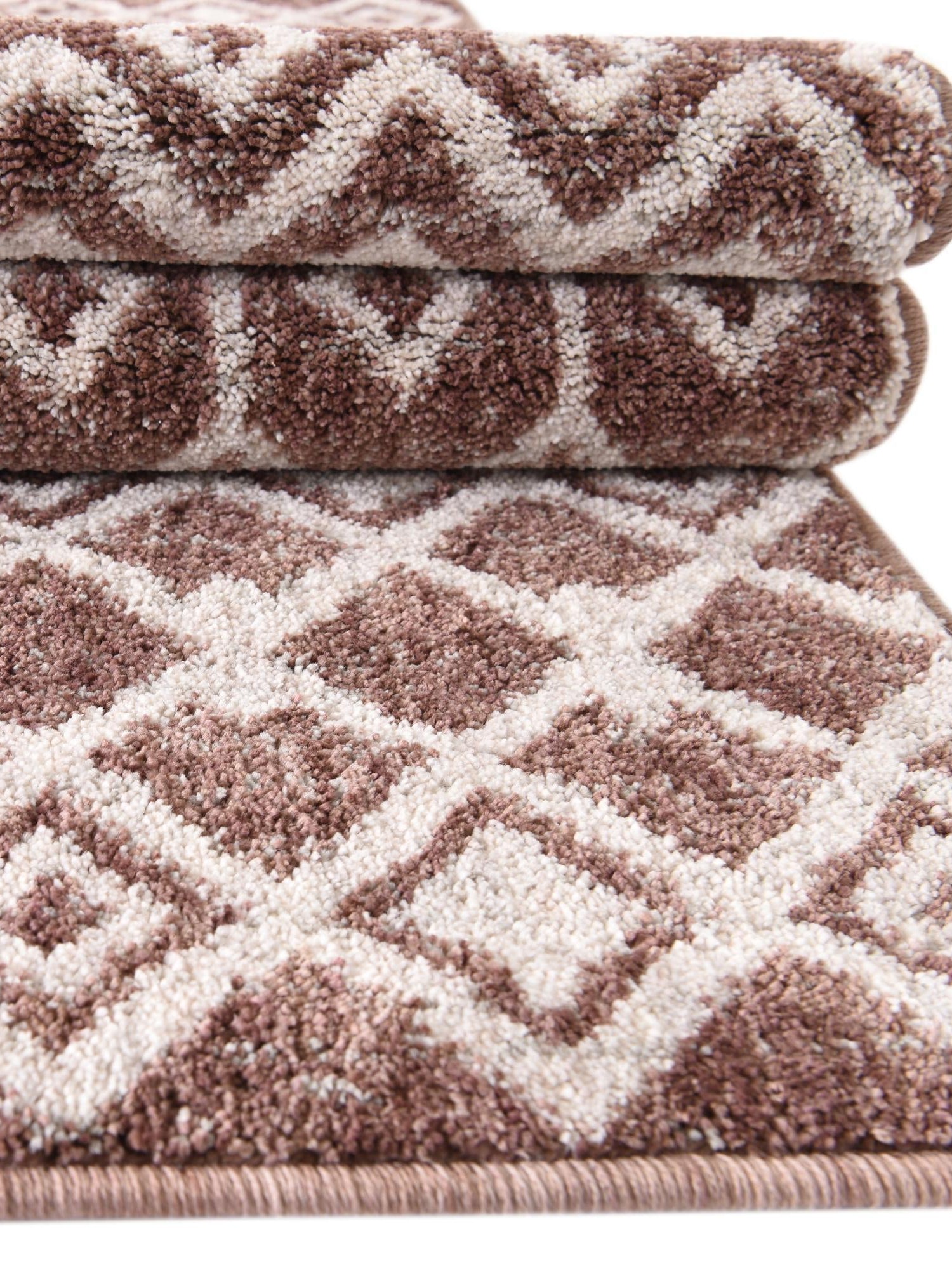 Dusty Rose 10' x 13' Eco Trellis Rectangle Area Rug 100% Recycled Space Dyed Polyester With Cotton Backing Geometric Pattern Eco-Friendly Carpet for Sale at Rug Engine