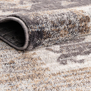 Charcoal Gray 10' x 13' Eco Southwestern Rectangle Area Rug 100% Recycled Space Dyed Polyester With Cotton Backing Carpet for Natural Home Decor for Sale at Rug Engine