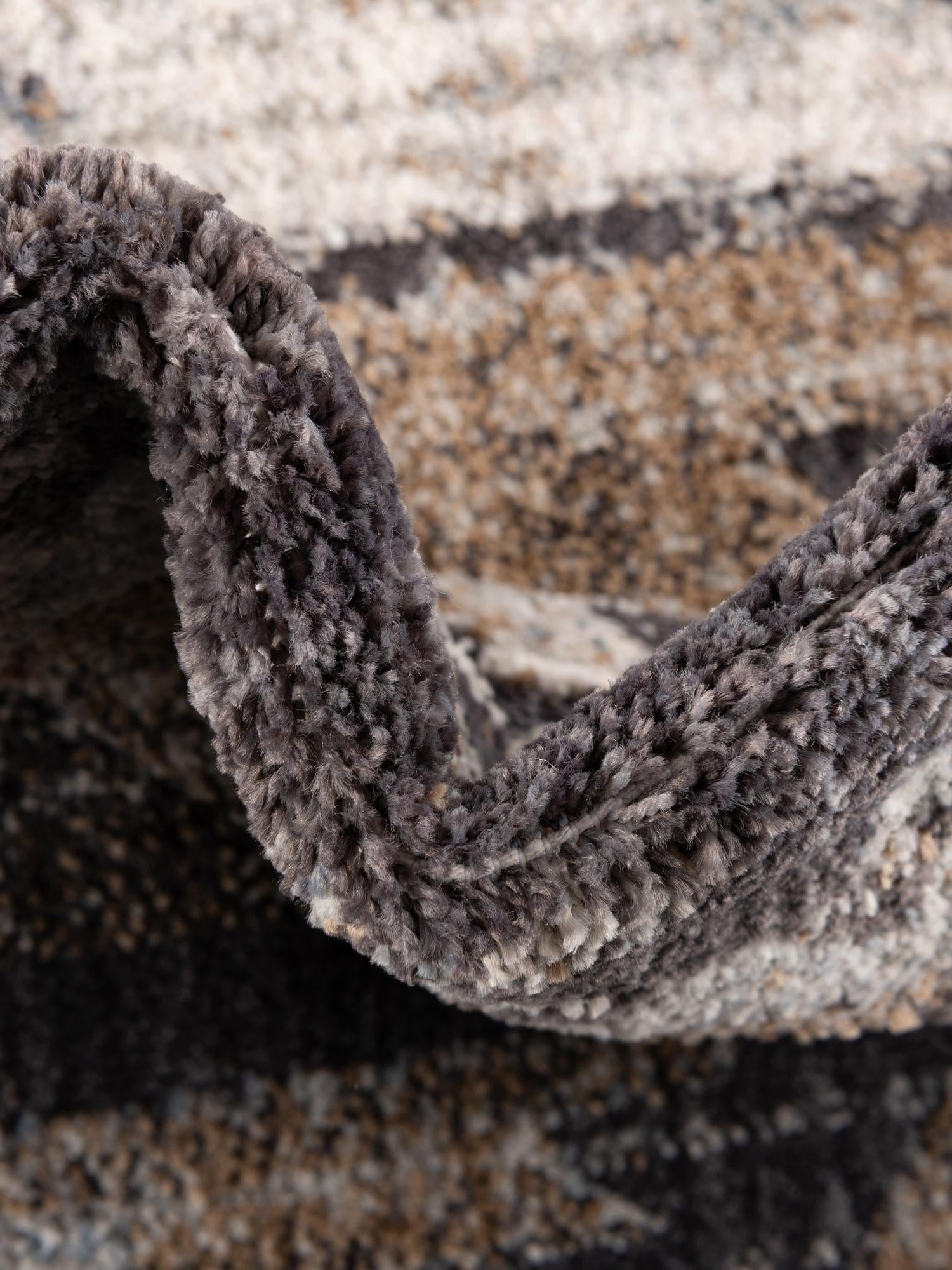 Charcoal Gray 2' x 8' Eco Southwestern Runner Area Rug 100% Recycled Space Dyed Polyester With Cotton Backing Carpet for Natural Home Decor for Sale at Rug Engine