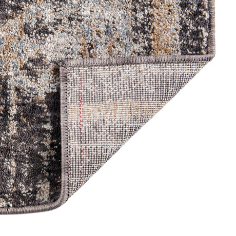 Charcoal Gray 2' x 8' Eco Southwestern Runner Area Rug 100% Recycled Space Dyed Polyester With Cotton Backing Carpet for Natural Home Decor for Sale at Rug Engine