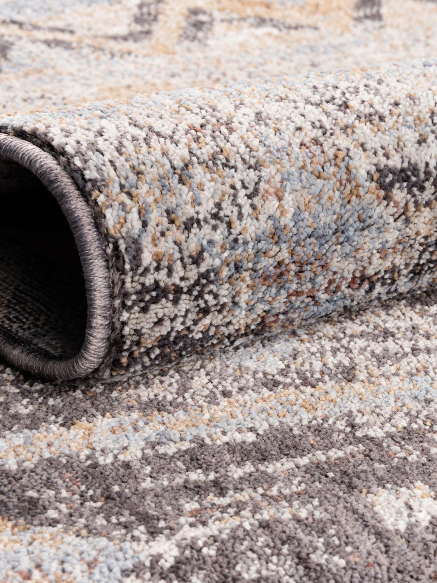 Khaki Gray 2' x 3' Eco Southwestern Rectangle Area Rug 100% Recycled Space Dyed Polyester With Cotton Backing Carpet for Natural Home Decor for Sale at Rug Engine