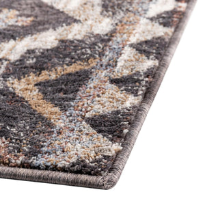 Khaki Gray 7' 10 x 10' Eco Southwestern Rectangle Area Rug 100% Recycled Space Dyed Polyester With Cotton Backing Carpet for Natural Home Decor for Sale at Rug Engine
