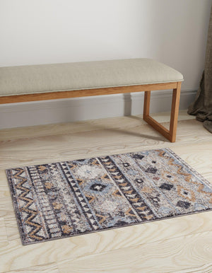 Khaki Gray 7' 10 x 10' Eco Southwestern Rectangle Area Rug 100% Recycled Space Dyed Polyester With Cotton Backing Carpet for Natural Home Decor for Sale at Rug Engine