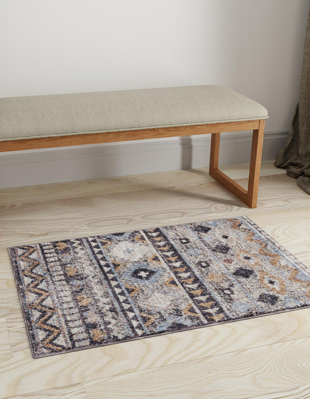Khaki Gray 7' 10 x 10' Eco Southwestern Rectangle Area Rug 100% Recycled Space Dyed Polyester With Cotton Backing Carpet for Natural Home Decor for Sale at Rug Engine