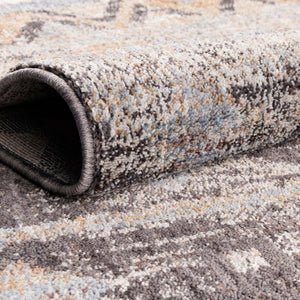 Khaki Gray 3' 3 x 3' 3 Eco Southwestern Round Area Rug 100% Recycled Space Dyed Polyester With Cotton Backing Carpet for Natural Home Decor for Sale at Rug Engine