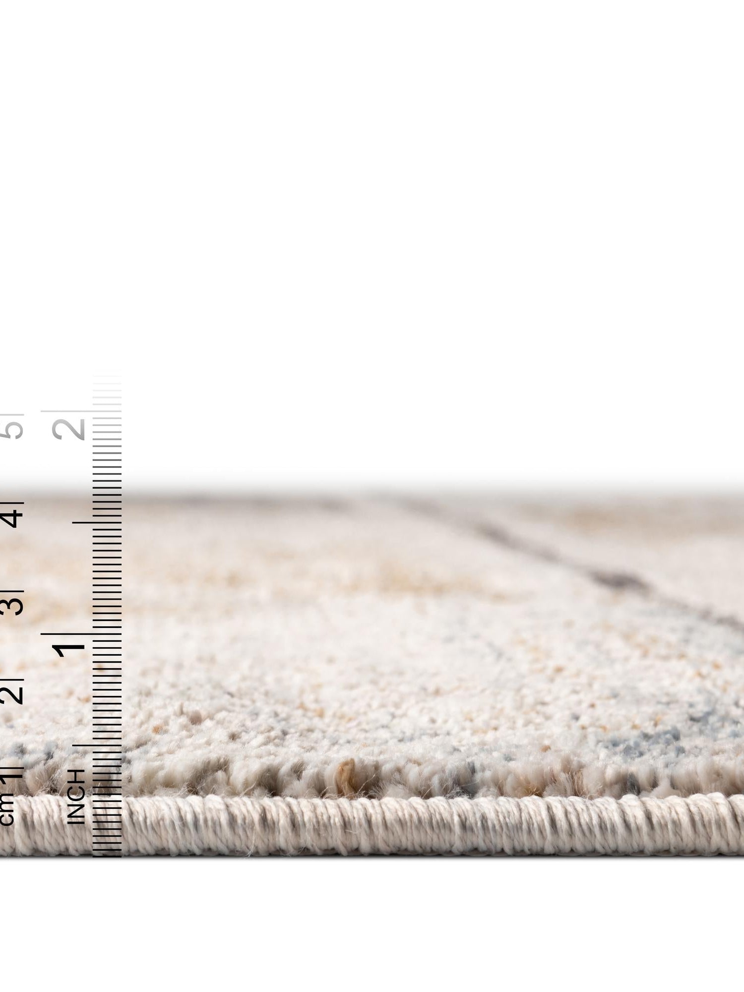Ivory 2' x 3' Eco Southwestern Rectangle Area Rug 100% Recycled Space Dyed Polyester With Cotton Backing Carpet for Natural Home Decor for Sale at Rug Engine