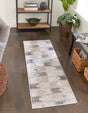 Ivory 2' x 8' Eco Southwestern Runner Area Rug 100% Recycled Space Dyed Polyester With Cotton Backing Carpet for Natural Home Decor for Sale at Rug Engine