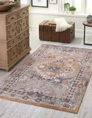 Khaki Gray 7' 10 x 10' Eco Southwestern Rectangle Area Rug 100% Recycled Space Dyed Polyester With Cotton Backing Carpet for Natural Home Decor for Sale at Rug Engine