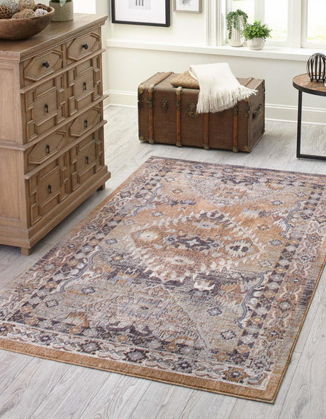 Khaki Gray 10' x 13' Eco Southwestern Rectangle Area Rug 100% Recycled Space Dyed Polyester With Cotton Backing Carpet for Natural Home Decor for Sale at Rug Engine