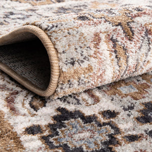 Khaki Gray 2' x 6' Eco Southwestern Runner Area Rug 100% Recycled Space Dyed Polyester With Cotton Backing Carpet for Natural Home Decor for Sale at Rug Engine