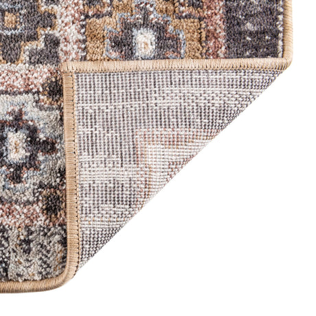 Khaki Gray 2' 7 x 12' Eco Southwestern Runner Area Rug 100% Recycled Space Dyed Polyester With Cotton Backing Carpet for Natural Home Decor for Sale at Rug Engine