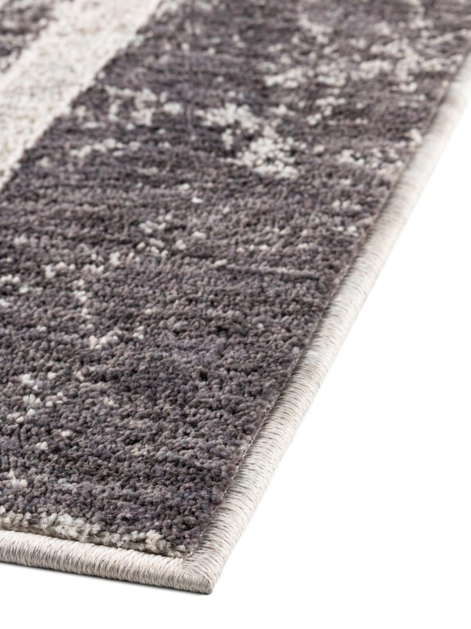 Gray 2' x 6' Eco Southwestern Runner Area Rug 100% Recycled Space Dyed Polyester With Cotton Backing Carpet for Natural Home Decor for Sale at Rug Engine
