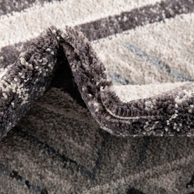 Gray 2' x 8' Eco Southwestern Runner Area Rug 100% Recycled Space Dyed Polyester With Cotton Backing Carpet for Natural Home Decor for Sale at Rug Engine