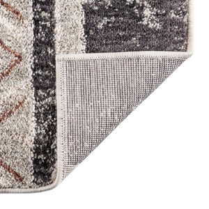 Gray 2' x 8' Eco Southwestern Runner Area Rug 100% Recycled Space Dyed Polyester With Cotton Backing Carpet for Natural Home Decor for Sale at Rug Engine