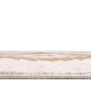 Ivory 2' x 8' Eco Southwestern Runner Area Rug 100% Recycled Space Dyed Polyester With Cotton Backing Carpet for Natural Home Decor for Sale at Rug Engine