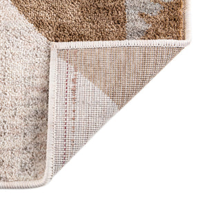 Ivory 2' x 8' Eco Southwestern Runner Area Rug 100% Recycled Space Dyed Polyester With Cotton Backing Carpet for Natural Home Decor for Sale at Rug Engine
