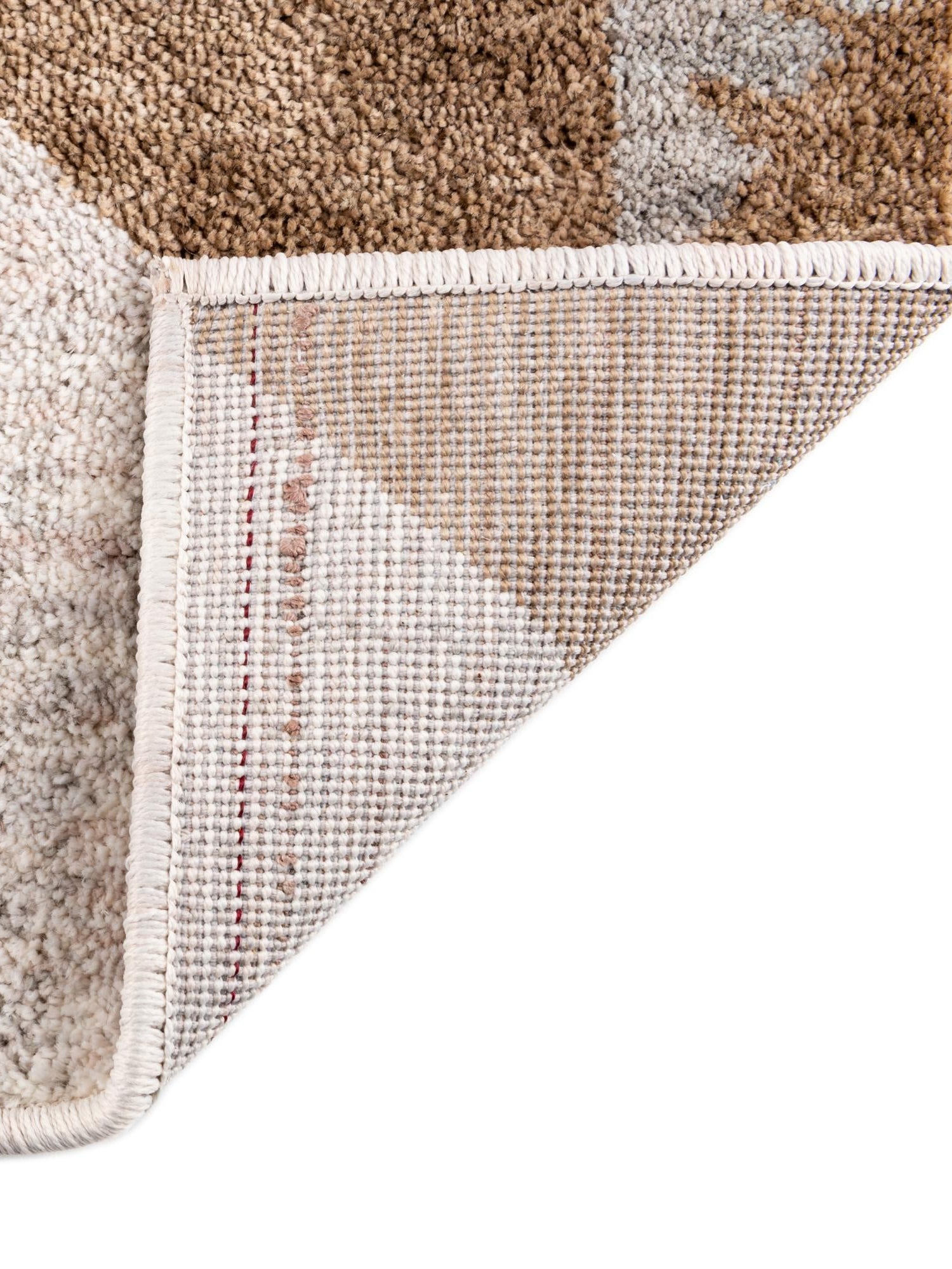 Ivory 2' 7 x 12' Eco Southwestern Runner Area Rug 100% Recycled Space Dyed Polyester With Cotton Backing Carpet for Natural Home Decor for Sale at Rug Engine