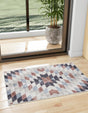 Multicolor 2' x 3' Eco Southwestern Rectangle Area Rug 100% Recycled Space Dyed Polyester With Cotton Backing Carpet for Natural Home Decor for Sale at Rug Engine