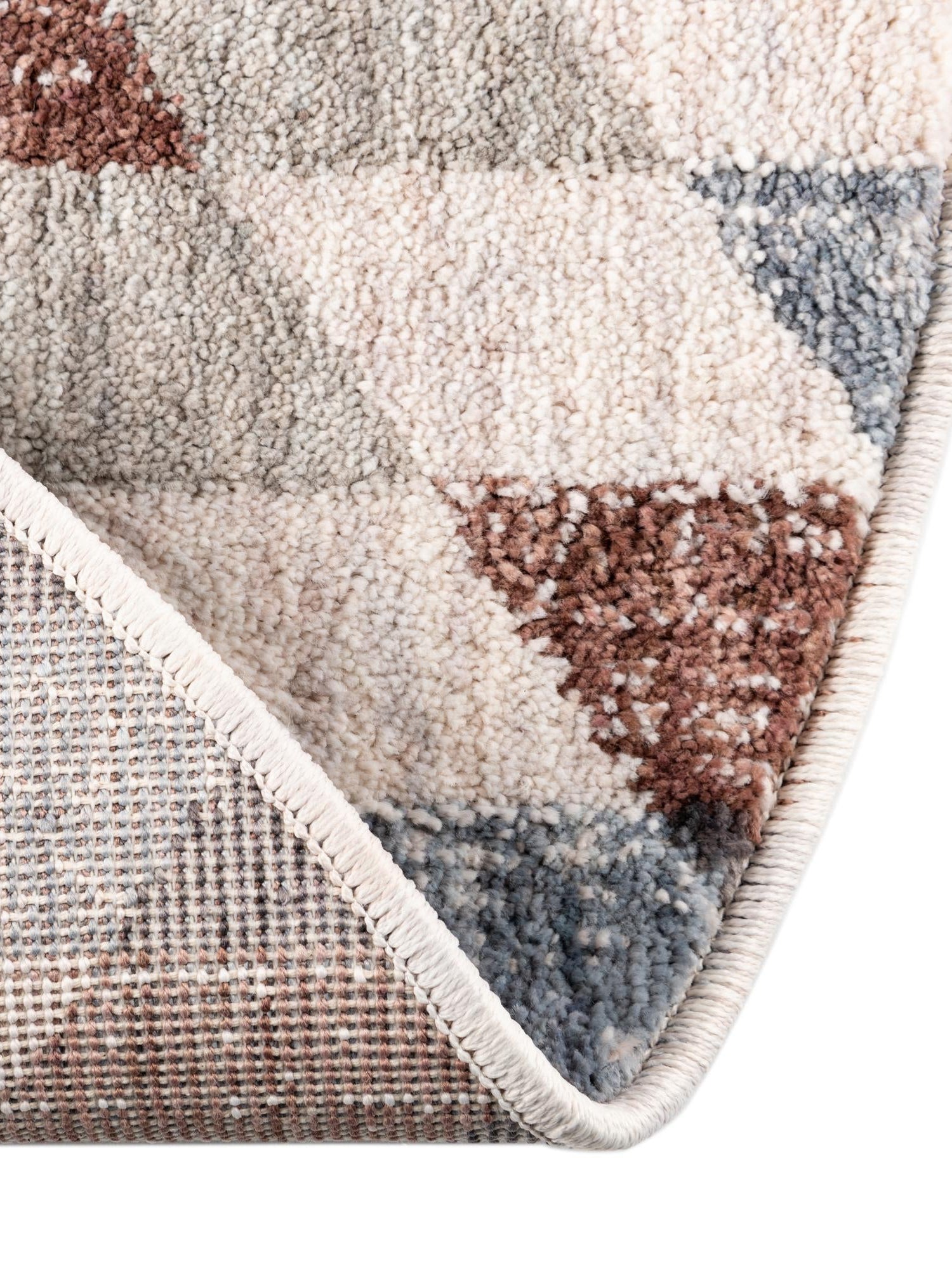 Multicolor 3' 3 x 3' 3 Eco Southwestern Round Area Rug 100% Recycled Space Dyed Polyester With Cotton Backing Carpet for Natural Home Decor for Sale at Rug Engine