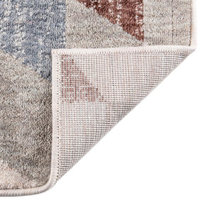 Multicolor 2' x 8' Eco Southwestern Runner Area Rug 100% Recycled Space Dyed Polyester With Cotton Backing Carpet for Natural Home Decor for Sale at Rug Engine