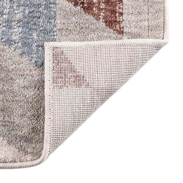 Multicolor 2' x 6' Eco Southwestern Runner Area Rug 100% Recycled Space Dyed Polyester With Cotton Backing Carpet for Natural Home Decor for Sale at Rug Engine
