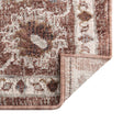 Dusty Rose 4' x 6' Eco Traditional Rectangle Area Rug 100% Recycled Space Dyed Polyester With Cotton Backing Classic Pattern Carpet for Living, Dining, Office Space for Sale at Rug Engine