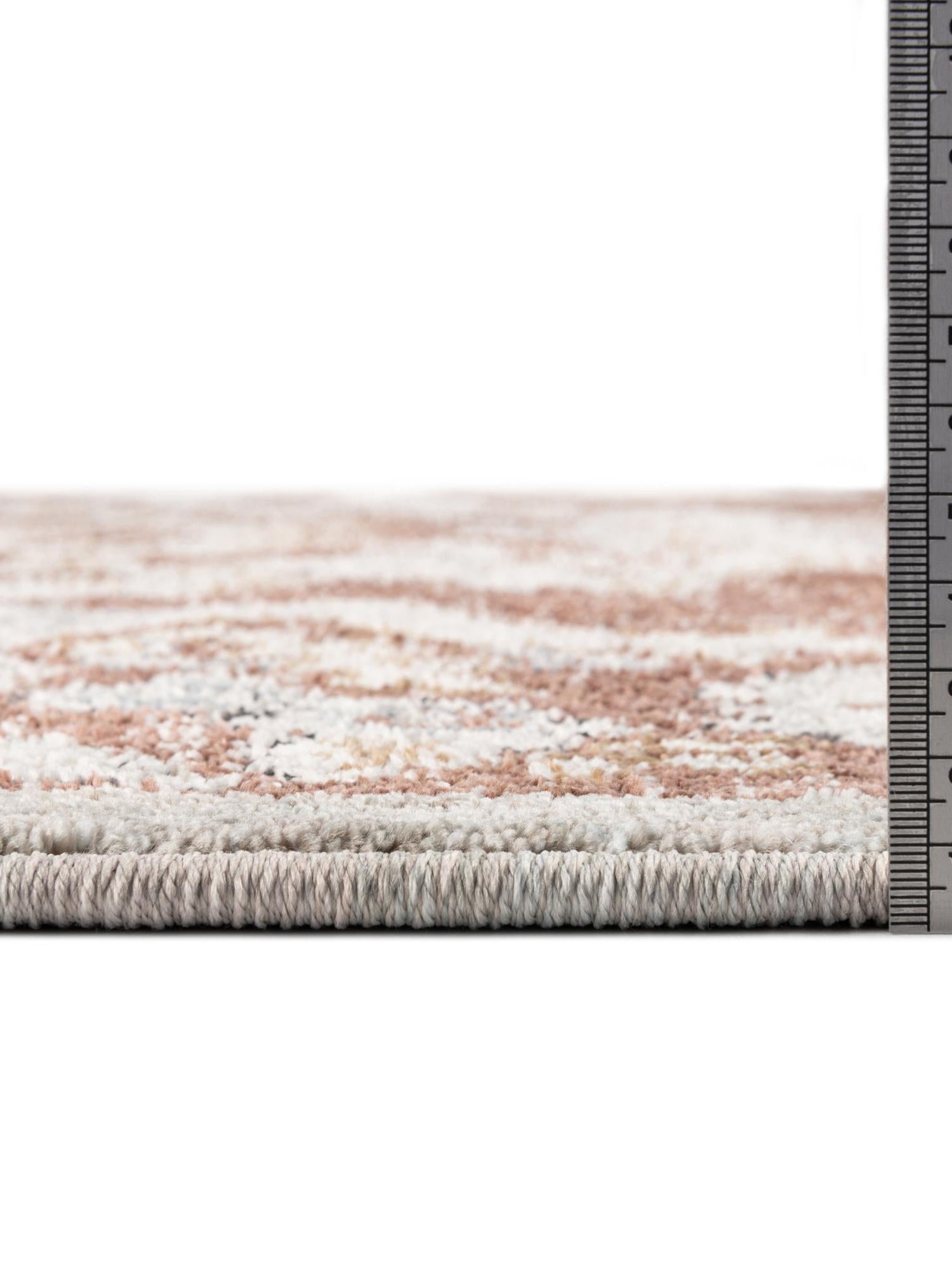 Dusty Rose 2' 7 x 12' Eco Traditional Runner Area Rug 100% Recycled Space Dyed Polyester With Cotton Backing Classic Pattern Carpet for Living, Dining, Office Space for Sale at Rug Engine