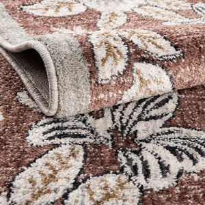 Dusty Rose 2' x 8' Eco Traditional Runner Area Rug 100% Recycled Space Dyed Polyester With Cotton Backing Classic Pattern Carpet for Living, Dining, Office Space for Sale at Rug Engine