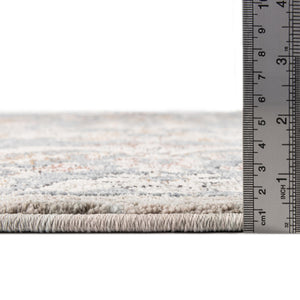 Harbor Blue 2' x 6' Eco Traditional Runner Area Rug 100% Recycled Space Dyed Polyester With Cotton Backing Classic Pattern Carpet for Living, Dining, Office Space for Sale at Rug Engine
