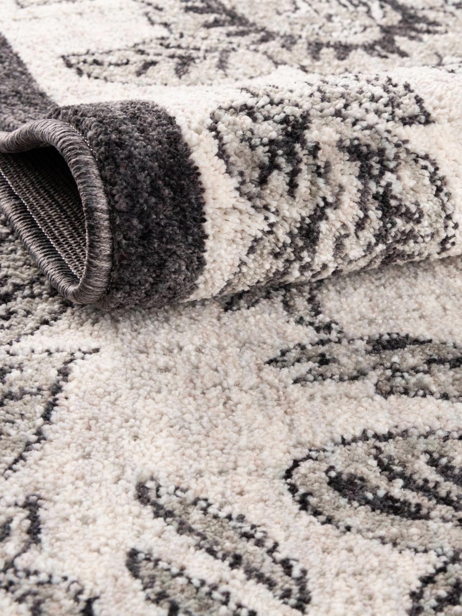 Ivory 2' x 8' Eco Traditional Runner Area Rug 100% Recycled Space Dyed Polyester With Cotton Backing Classic Pattern Carpet for Living, Dining, Office Space for Sale at Rug Engine