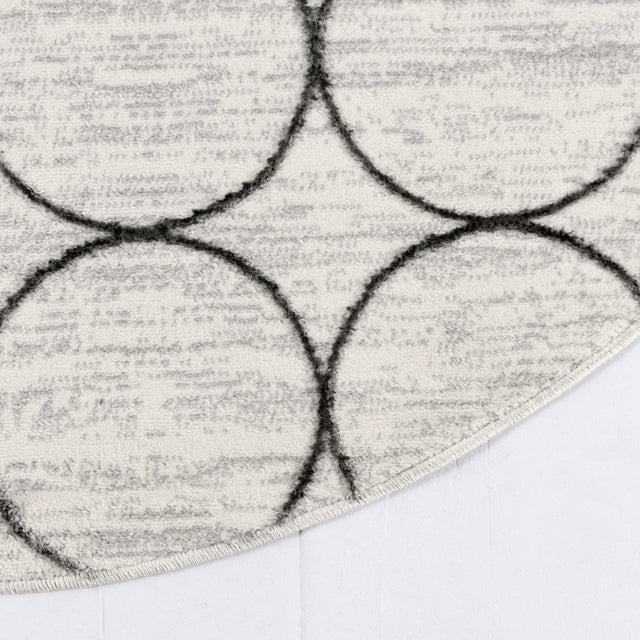 White 5' 3 x 8' Matrix Trellis Oval Area Rug 100% Polyester Geometric Pattern Modern Carpet for Living, Dining, Bedroom, Office for Sale at Rug Engine