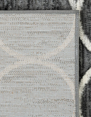 Gray 5' 3 x 5' 3 Matrix Trellis Octagon Area Rug 100% Polyester Geometric Pattern Modern Carpet for Living, Dining, Bedroom, Office for Sale at Rug Engine