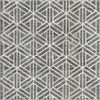 Gray 7' x 7' Matrix Trellis Square Area Rug 100% Polyester Geometric Pattern Modern Carpet for Living, Dining, Bedroom, Office for Sale at Rug Engine