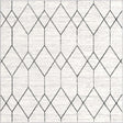 White 5' 3 x 5' 3 Matrix Trellis Square Area Rug 100% Polyester Geometric Pattern Modern Carpet for Living, Dining, Bedroom, Office for Sale at Rug Engine