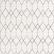 White 7' x 7' Matrix Trellis Square Area Rug 100% Polyester Geometric Pattern Modern Carpet for Living, Dining, Bedroom, Office for Sale at Rug Engine