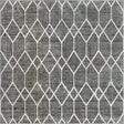 Gray 7' x 7' Matrix Trellis Square Area Rug 100% Polyester Geometric Pattern Modern Carpet for Living, Dining, Bedroom, Office for Sale at Rug Engine