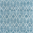 Blue 7' x 7' Matrix Trellis Square Area Rug 100% Polyester Geometric Pattern Modern Carpet for Living, Dining, Bedroom, Office for Sale at Rug Engine