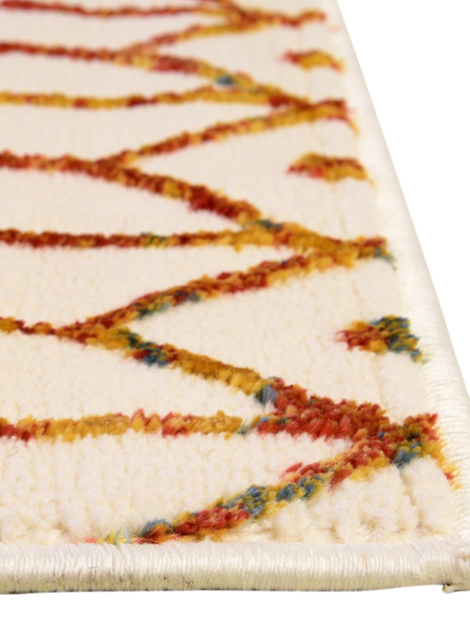 Multicolor 7' x 7' Matrix Trellis Square Area Rug 100% Polyester Geometric Pattern Modern Carpet for Living, Dining, Bedroom, Office for Sale at Rug Engine